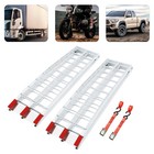 3000lb Aluminum Loading Ramps Arched For Motorcycle Atv Utv Truck Lawnmower 2pcs