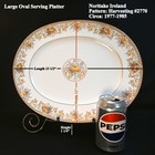 Noritake Ireland Oval Platter 13 5 x11  Harvesting  2770 Fruit Flowers 1977-1985