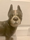 Authentic Vintage Antique Hubley Cast Iron Boston Terrier Bulldog Door Stop