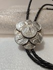 Vintage Us Coins Bolo Tie - Quarter   Nickle Bolo