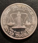 1990 Daytona Beach  Silver Trade Unit  1 Troy Oz  999 Fine Silver 