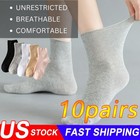 10 Pairs Bamboo Diabetic Ankle Socks With Seamless Toe 2026