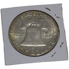1962-d Franklin Half Dollar Au-bu Luster Denver Mint 90  Silver Coin