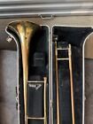 King And Conn Trombones With Cases For Parts Or Repair