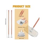 6 Pcs Clip On Dust Mop Handle 51 2 Inch Mop Stick Replacement  Swivel Head Fo   