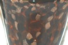 Vintage Amici Brown Animal Pattern W Copper Flecks Wine Water Glasses Set Of 4