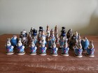 Sac Studio Anne Carlton Alice In Wonderland Hand Made Painted Chess Set 