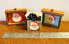 Artisan Dollhouse Miniature Christmas Decoration - Santa Wall Hangings - Coal