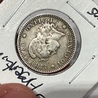 1883 Argentina 10 Centavos Silver Coin