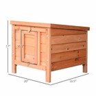 Pawhut Wooden Rabbit Hutch 20   Pet Habitat Cages Bunny Small Animal House
