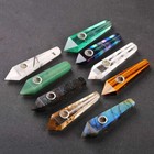 Natural Quartz Crystal Smoking Pipe Healing Stone Wand Obelisk Tobacco Smoker Us