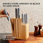  7-pc  Steak Knives   Wooden Block Set stainless Steel Chef Cutlery Set