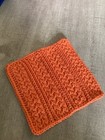 Handmade Set Of 3 Crochet Cotton Dish Cloths Or Wash Cloths 7x7  Inches  new 