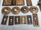 Antique Nashua Lock Co Hardware Handles Back Plates Misc 1834-1889
