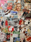 Lot 100 1930s-1960s small Ads   Cutouts ephemera collage junk Journals scrapbook