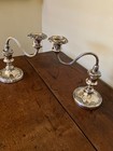 Old Sheffield Silver Plate Pian0 Candlesticks  4 Pieces