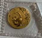 2001 China Gold Panda 1 10 Oz  50 Yuan Original Sealed