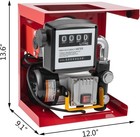 110v Electric Diesel Oil Fuel Transfer Pump W  Meter With 13  Hose   Nozzle Kit
