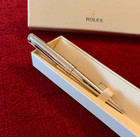 New Rolex Silver Scribe Platinum Wave Cut Ballpoint Pen  Refillable  Ad Vip Gift