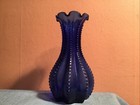 Beautiful Glass Cobalt Blue Bud Vase 5   