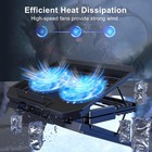 Laptop Cooling Pad With Adjustable Height Two 5 1 Inches Fan 2 Usb Ports Suit   