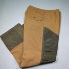 Carhartt Cargo Pants Mens 34x29 Brown Canvas Upland Hunting Nylon Front Field