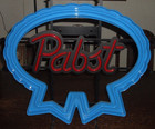 Pbr Pabst Blue Ribbon Man Cave Neon Light Bar Sign 22  X 19  Working Dimming