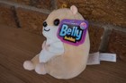 Plush Belly Buddies Hamster Gerbil Tan White Clip On Dangle Mini Stuffed Animal