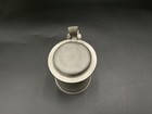 Vintage Pewter Tankard Stein W  Hinged Lid  Engraved On Bottom 