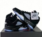 Men s Jordan 5  black Metallic Reimagined  Basketball Shoes High Top Us Size