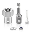 Stainless Steel Trailer Jack Adapter  Crank Handle Power Drill Adapter  Fit 