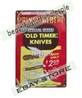 Prince Albert Pipe Cigarette Tobacco Old Timer Knives Metal Tin Sign Decor Shop
