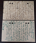 Serbia C1943 Germany Wwii Yugoslavia  2 Postal Stationery Cards  Both Censored