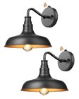 Dewenwils 2 Pack Dusk To Dawn Outdoor Wall Lights farmhouse Gooseneck Barn Black
