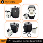Hexagonal Electric Pottery Kiln 220v 1ph Smart Kiln For Ceramic Art   Education