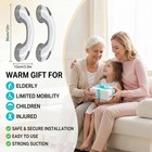 2pack Shower Grab Bar 12  Showers Suction Bar Handle Bathroom Safety Grip Handle