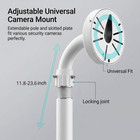Adjustable Security Camera Wall Mount Bracket 15 7 -23 6  J-type Cctv Ip Dome