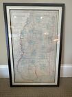 Gray   s New Map Of Mississippi  framed  