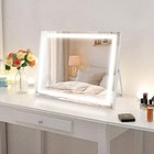 Hollywood Lighted Makeup Mirror 20 x16  Vanity Led 3 Colors Touch Usb Dimmer