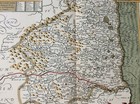 Rare Original Vintage North Umberland John Speed 1600s Replica Map Art Print