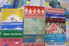 Lot Of 15 Vintage Sheet Music From 1950 s Alvin s Harmonica  Christmas  Movies