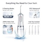 Cordless Water Flosser Dental Oral Irrigator Travel Friendly Teeth Cleaner Pro