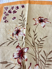 Vintage Kitchen Tea Towel Floral Daylily Linen 18x27