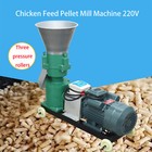 220v Animal Feed Pellet Mill Machine Output 200kg h W  2 3 4 5 6 8 10 12mm Plate
