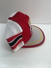 Vintage Bill Elliott Three Stripe Snapback Trucker Hat Coors Made In Usa Nascar