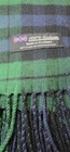 100  Cashmere Scarf Black Watch Tartan Plaid Fringe Made In Scotland Unisex