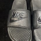 Nike Benassi Jdi Men s Athletic Flats slides Triple Black Rubber Size 9