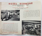 1934 Hotel Kenmore Brochure   Street Map Kenmore Square Boston Mass