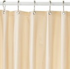 Beige Shower Curtain Liner 70  X 72  Waterproof Pvc Magnetized Metal Grommets