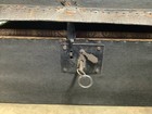 Antique Civil War Era Leather Wooden Document Box New England Handle Lock   Key